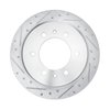 E-Line Drilled & Slotted Silver Brake Rotor, Fits Select Fits Multiple Makes/Models, Position: Rear Left - image 2
