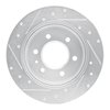E-Line Drilled & Slotted Silver Brake Rotor, Fits Select Fits Multiple Makes/Models, Position: Rear Right - image 2
