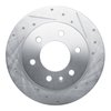E-Line Drilled & Slotted Silver Brake Rotor, Fits Select Fits Multiple Makes/Models, Position: Rear Right - image 3