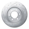 E-Line Drilled & Slotted Silver Brake Rotor, Fits Select Fits Multiple Makes/Models, Position: Rear Right - image 4