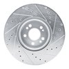 E-Line Drilled & Slotted Silver Brake Rotor, Fits Select Mercedes-Benz, Position: Front Left - image 4