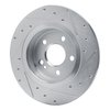 E-Line Drilled & Slotted Silver Brake Rotor, Fits Select Mercedes-Benz, Position: Rear Left - image 4
