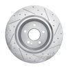 E-Line Drilled & Slotted Silver Brake Rotor, Fits Select Mercedes-Benz, Position: Rear Left - image 4