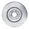E-Line Drilled & Slotted Silver Brake Rotor, Fits Select Mercedes-Benz, Position: Front Left - image 4