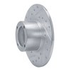 E-Line Drilled & Slotted Silver Brake Rotor, 1963-1979 Fits Multiple Makes/Models, Position: Front Left - image 4