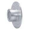 E-Line Drilled & Slotted Silver Brake Rotor, 1963-1979 Fits Multiple Makes/Models, Position: Front Right - image 3
