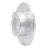 E-Line Drilled & Slotted Silver Brake Rotor, 1981-1987 GM, Position: Front Right - image 1