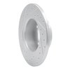 E-Line Drilled & Slotted Silver Brake Rotor, 1981-1987 GM, Position: Front Right - image 3