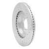 E-Line Drilled & Slotted Silver Brake Rotor, 1987-1993 GM, Position: Front Left - image 4