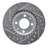 E-Line Drilled & Slotted Silver Brake Rotor, 1987-1993 GM, Position: Front Right - image 2