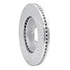 E-Line Drilled & Slotted Silver Brake Rotor, 1988-1998 GM, Position: Front Right - image 1