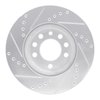 E-Line Drilled & Slotted Silver Brake Rotor, 1994-1996 GM, Position: Front Right - image 2