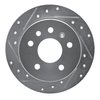 E-Line Drilled & Slotted Silver Brake Rotor, 1994-1996 GM, Position: Rear Left - image 3