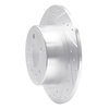 E-Line Drilled & Slotted Silver Brake Rotor, 1997-2008 GM, Position: Rear Left - image 2