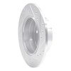 E-Line Drilled & Slotted Silver Brake Rotor, 1997-2008 GM, Position: Rear Left - image 3