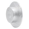 E-Line Drilled & Slotted Silver Brake Rotor, 1997-2008 GM, Position: Rear Right - image 4