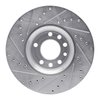 E-Line Drilled & Slotted Silver Brake Rotor, 1999-2010 GM, Position: Front Right - image 4