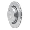 E-Line Drilled & Slotted Silver Brake Rotor, 2002-2010 GM, Position: Rear Right - image 4