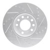 E-Line Drilled & Slotted Silver Brake Rotor, 2003-2011 GM, Position: Front Left - image 4