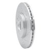 E-Line Drilled & Slotted Silver Brake Rotor, 2003-2011 GM, Position: Front Right - image 2