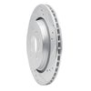 E-Line Drilled & Slotted Silver Brake Rotor, 2003-2011 GM, Position: Rear Right - image 2