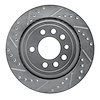 E-Line Drilled & Slotted Silver Brake Rotor, 2008-2011 GM, Position: Rear Left - image 1