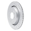 E-Line Drilled & Slotted Silver Brake Rotor, 2008-2011 GM, Position: Rear Right - image 4