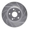 E-Line Drilled & Slotted Silver Brake Rotor, 2008-2011 GM, Position: Front Right - image 2