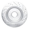 E-Line Drilled & Slotted Silver Brake Rotor, Fits Select GM, Position: Rear Left - image 3