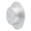 E-Line Drilled & Slotted Silver Brake Rotor, 1979-1981 Infiniti/Nissan, Position: Rear Right - image 3
