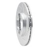 E-Line Drilled & Slotted Silver Brake Rotor, 1984-1985 Infiniti/Nissan, Position: Front Right - image 2
