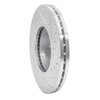 E-Line Drilled & Slotted Silver Brake Rotor, 1987-1989 Infiniti/Nissan, Position: Front Left - image 4