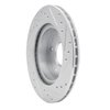 E-Line Drilled & Slotted Silver Brake Rotor, 1987-1989 Infiniti/Nissan, Position: Rear Left - image 2