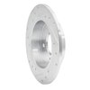 E-Line Drilled & Slotted Silver Brake Rotor, 1989-1998 Infiniti/Nissan, Position: Rear Right - image 4