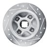 E-Line Drilled & Slotted Silver Brake Rotor, 1988-1988 Infiniti/Nissan, Position: Rear Left - image 4