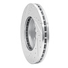 E-Line Drilled & Slotted Silver Brake Rotor, 1989-1996 Infiniti/Nissan, Position: Front Right - image 1