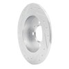 E-Line Drilled & Slotted Silver Brake Rotor, 1991-1994 Infiniti/Nissan, Position: Rear Right - image 4