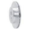 E-Line Drilled & Slotted Silver Brake Rotor, 1994-1996 Infiniti/Nissan, Position: Front Left - image 4