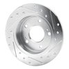 E-Line Drilled & Slotted Silver Brake Rotor, 1994-1998 Infiniti/Nissan, Position: Rear Left - image 2