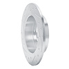 E-Line Drilled & Slotted Silver Brake Rotor, 1994-1998 Infiniti/Nissan, Position: Rear Right - image 1