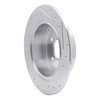 E-Line Drilled & Slotted Silver Brake Rotor, Fits Select Fits Multiple Makes/Models, Position: Rear Left - image 2