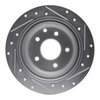 E-Line Drilled & Slotted Silver Brake Rotor, Fits Select Fits Multiple Makes/Models, Position: Rear Left - image 4