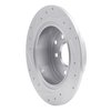 E-Line Drilled & Slotted Silver Brake Rotor, Fits Select Fits Multiple Makes/Models, Position: Rear Right - image 4