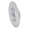 E-Line Drilled & Slotted Silver Brake Rotor, 2004-2006 Infiniti/Nissan, Position: Rear Right - image 1