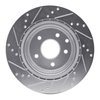 E-Line Drilled & Slotted Silver Brake Rotor, Fits Select Infiniti/Nissan, Position: Rear Right - image 2