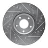 E-Line Drilled & Slotted Silver Brake Rotor, 2007-2017 Fits Multiple Makes/Models, Position: Front Left - image 2