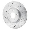 E-Line Drilled & Slotted Silver Brake Rotor, 2007-2017 Fits Multiple Makes/Models, Position: Front Left - image 4