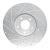 E-Line Drilled & Slotted Silver Brake Rotor, 2007-2017 Fits Multiple Makes/Models, Position: Front Right - image 3