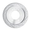 E-Line Drilled & Slotted Silver Brake Rotor, 1978-1982 Infiniti/Nissan, Position: Front Right - image 2