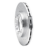 E-Line Drilled & Slotted Silver Brake Rotor, 1983-1985 Infiniti/Nissan, Position: Front Right - image 1
